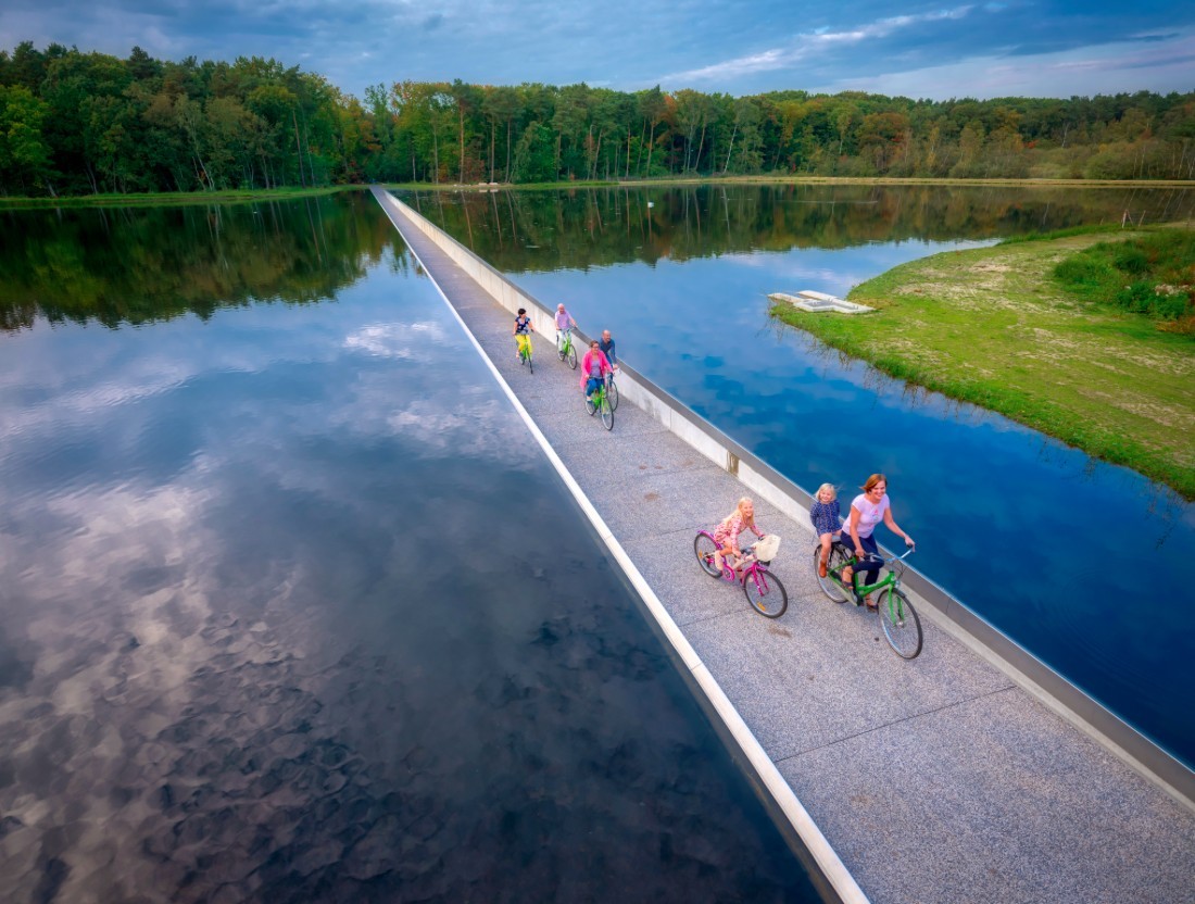 Fietsen door het water in België!