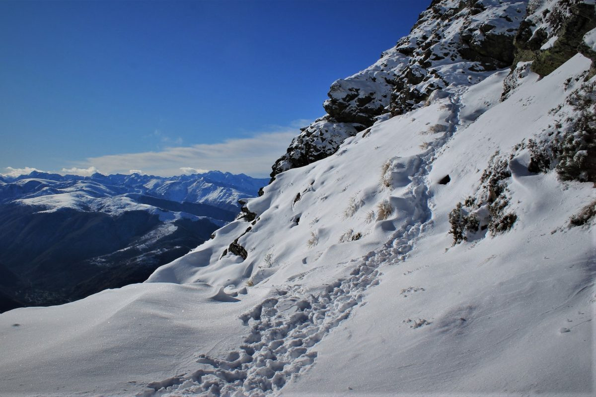 Uitzicht vanaf de col