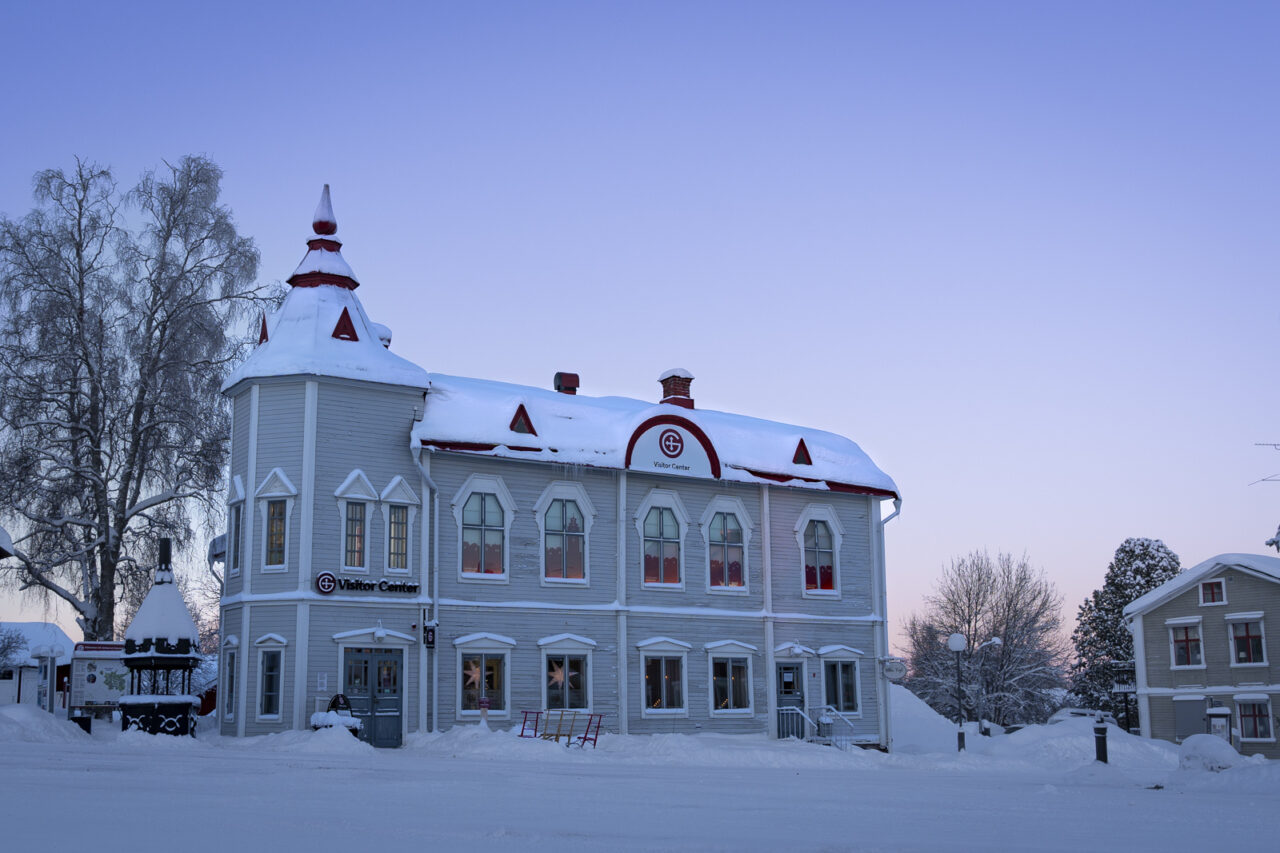 Gammelstad en het noorderlicht in Zweeds Lapland