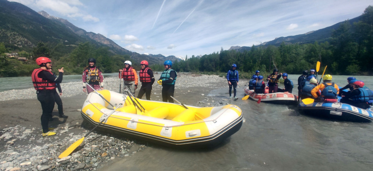 Ons expeditieteam op de Durance